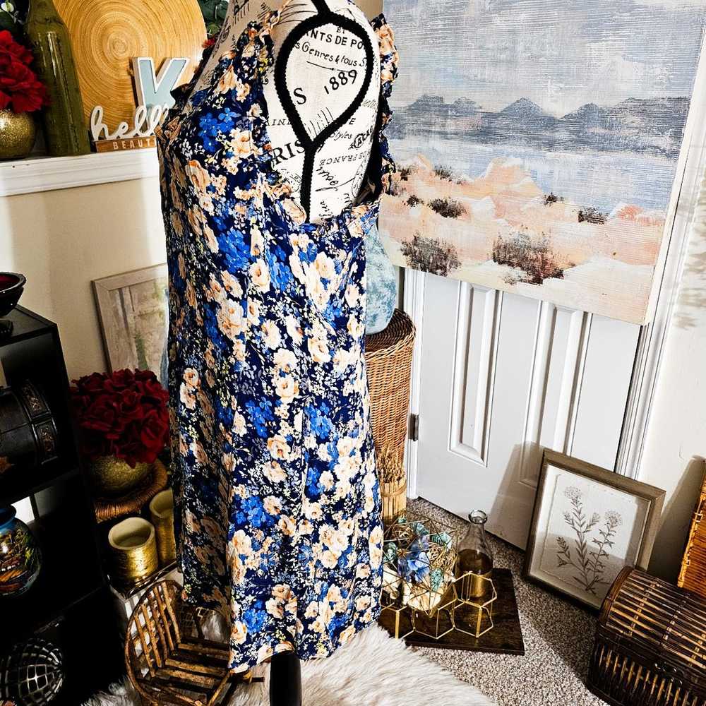 Rebecca Taylor Blue Silk Floral Romper. - image 9