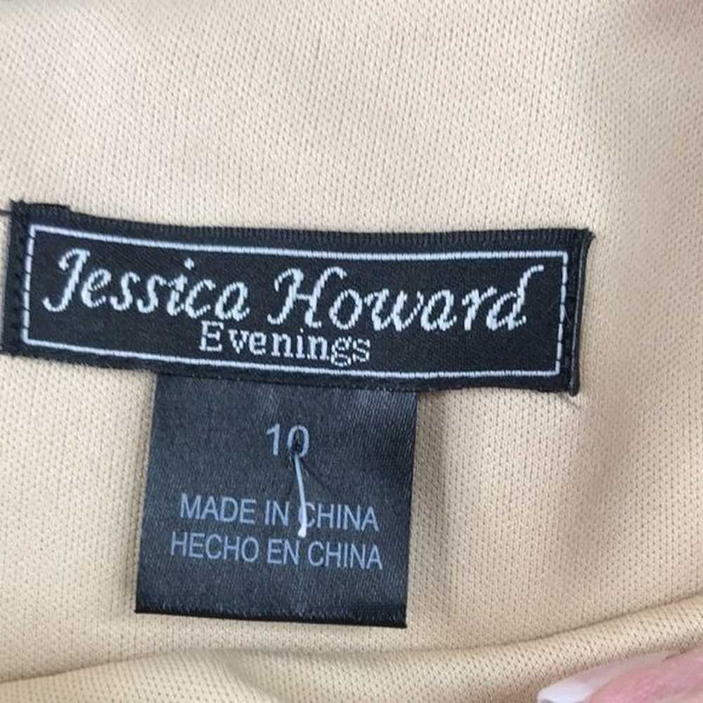 Jessica Howard Sequin Black Lace Short Sleeve Dre… - image 4
