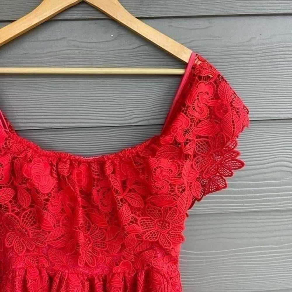 Lovers & Friends Revolve red off the shoulder lac… - image 4
