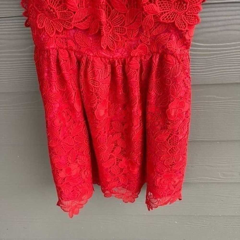 Lovers & Friends Revolve red off the shoulder lac… - image 5