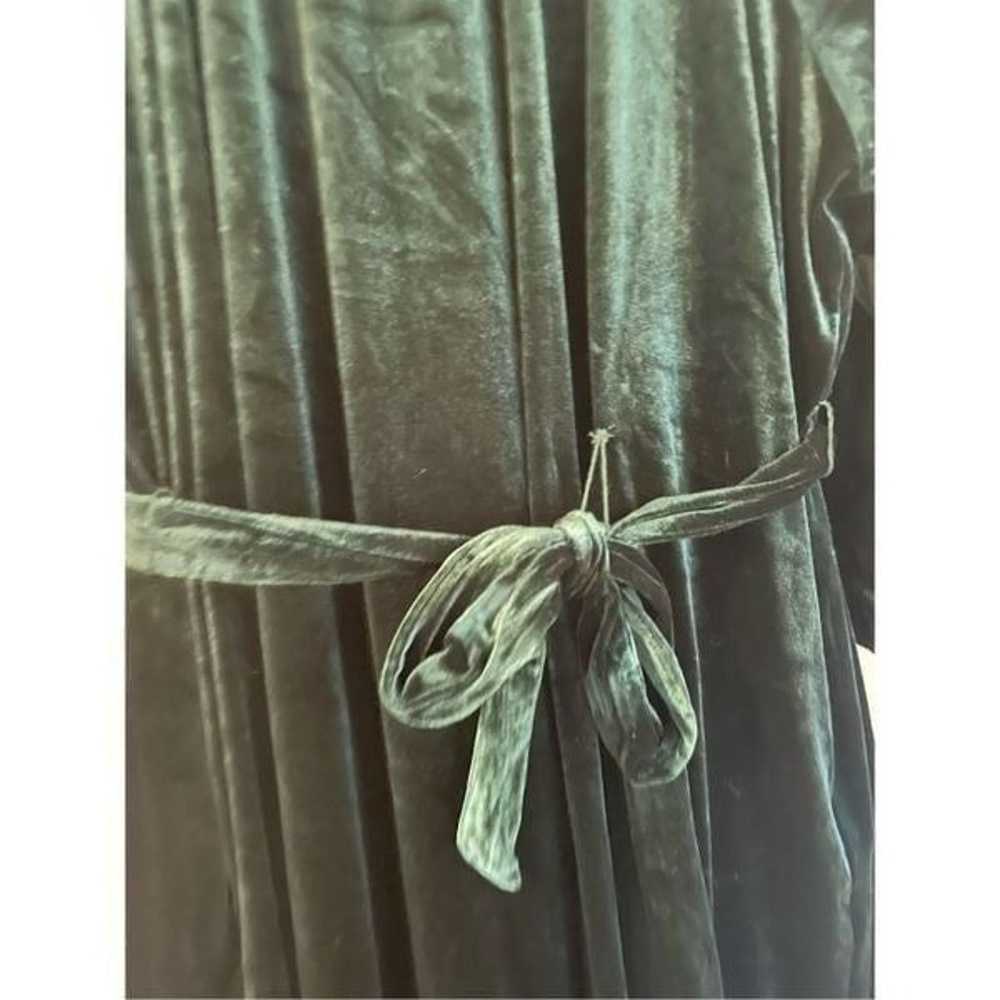Draper James green velvet tie back dress 2x - image 5