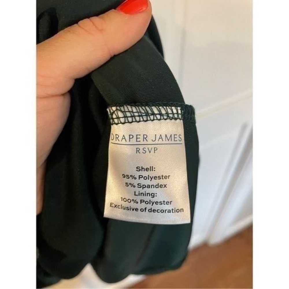 Draper James green velvet tie back dress 2x - image 7