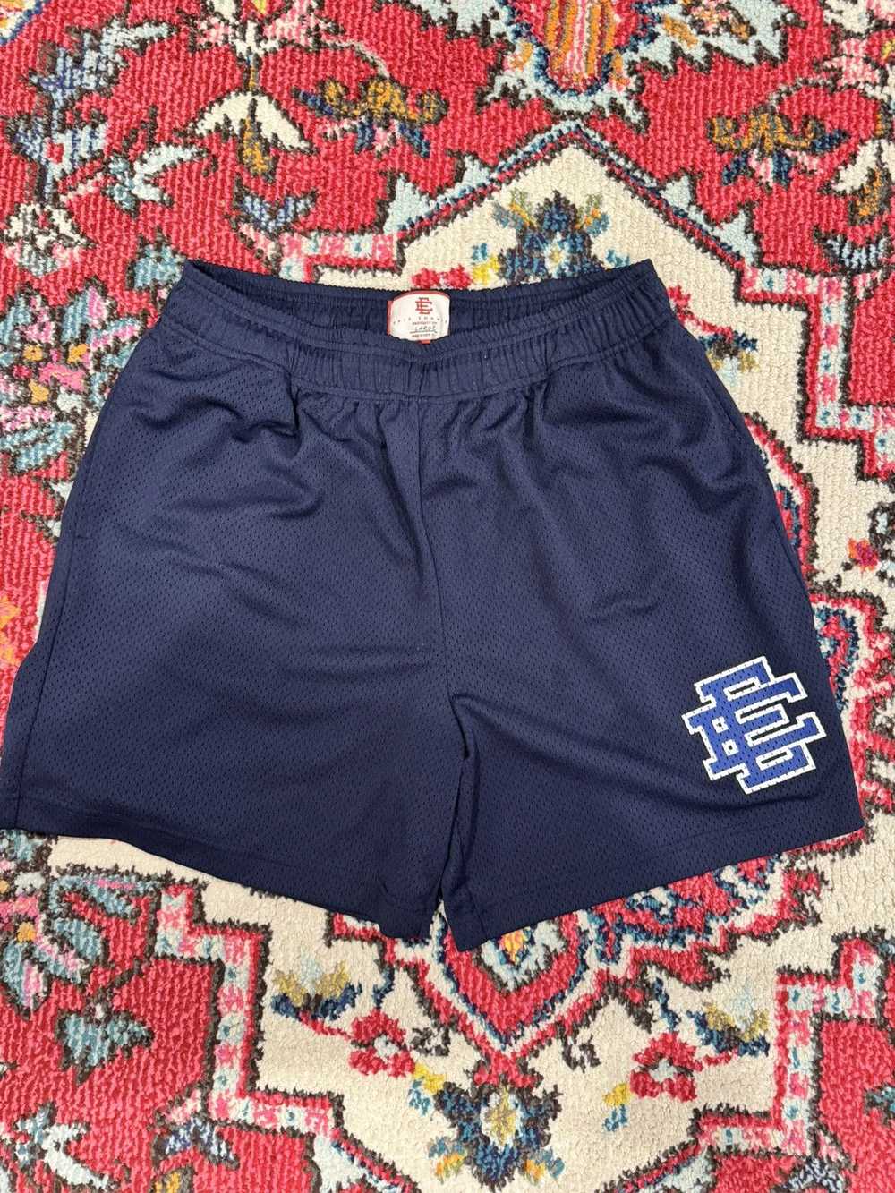 Eric Emanuel Eric Emanuel Navy Mesh Shorts Large - image 1