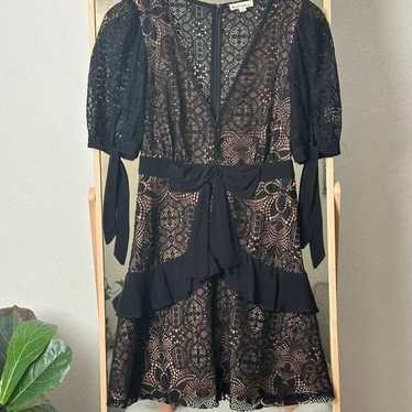 For Love and Lemons Black Lace Minidress / Lace B… - image 1