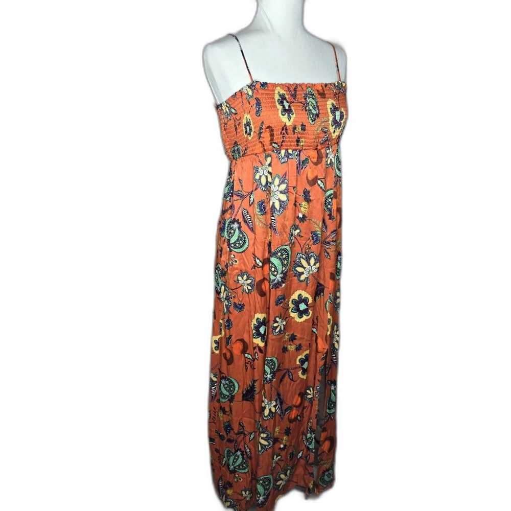 Maeve by Anthropologie Floral Cross-Back Orange F… - image 5