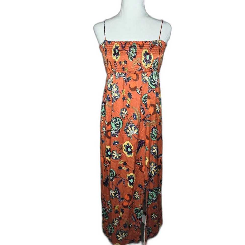 Maeve by Anthropologie Floral Cross-Back Orange F… - image 6