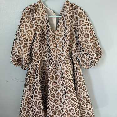 Lilly Pulitzer Calyssa Dress Leopard Jacquard Size