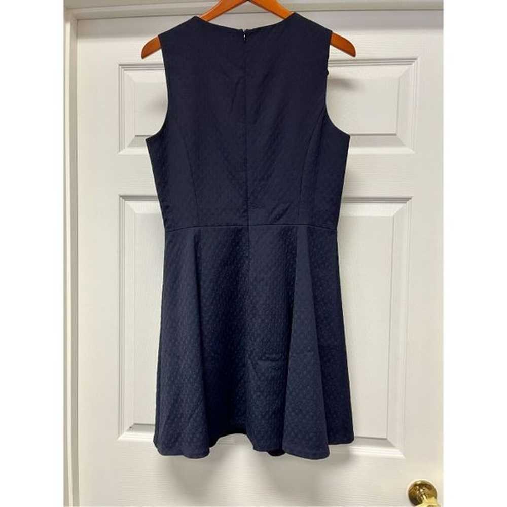 Theory Navy Wool Blend Textured Sleeveless Dress … - image 6