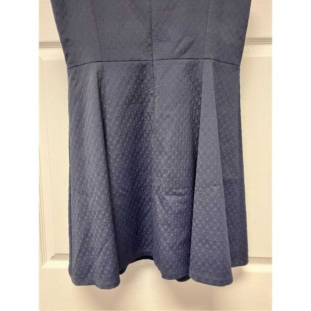 Theory Navy Wool Blend Textured Sleeveless Dress … - image 7