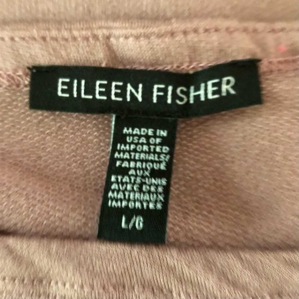 Eileen Fisher Bateau Neck Dress Rose Quartz Long … - image 3