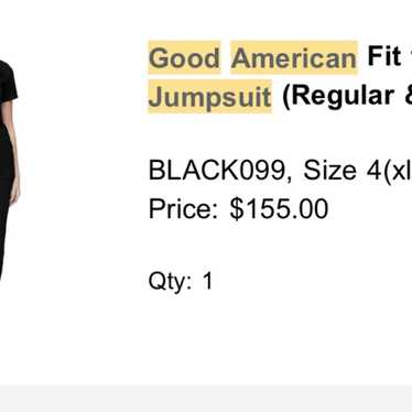 good american denim jumpsuit