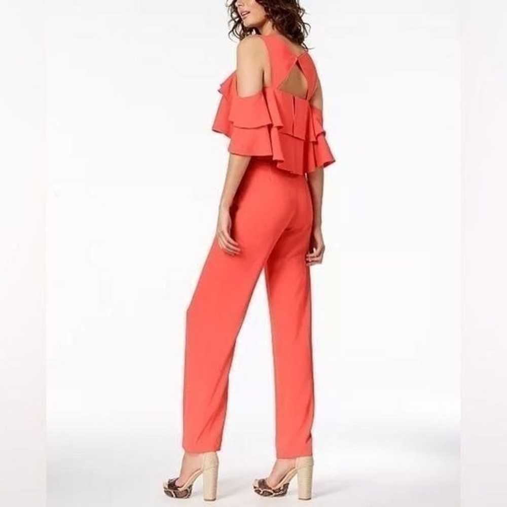 TRINA TURK Josephine Ruffled Cold-Shoulder Jumpsu… - image 3