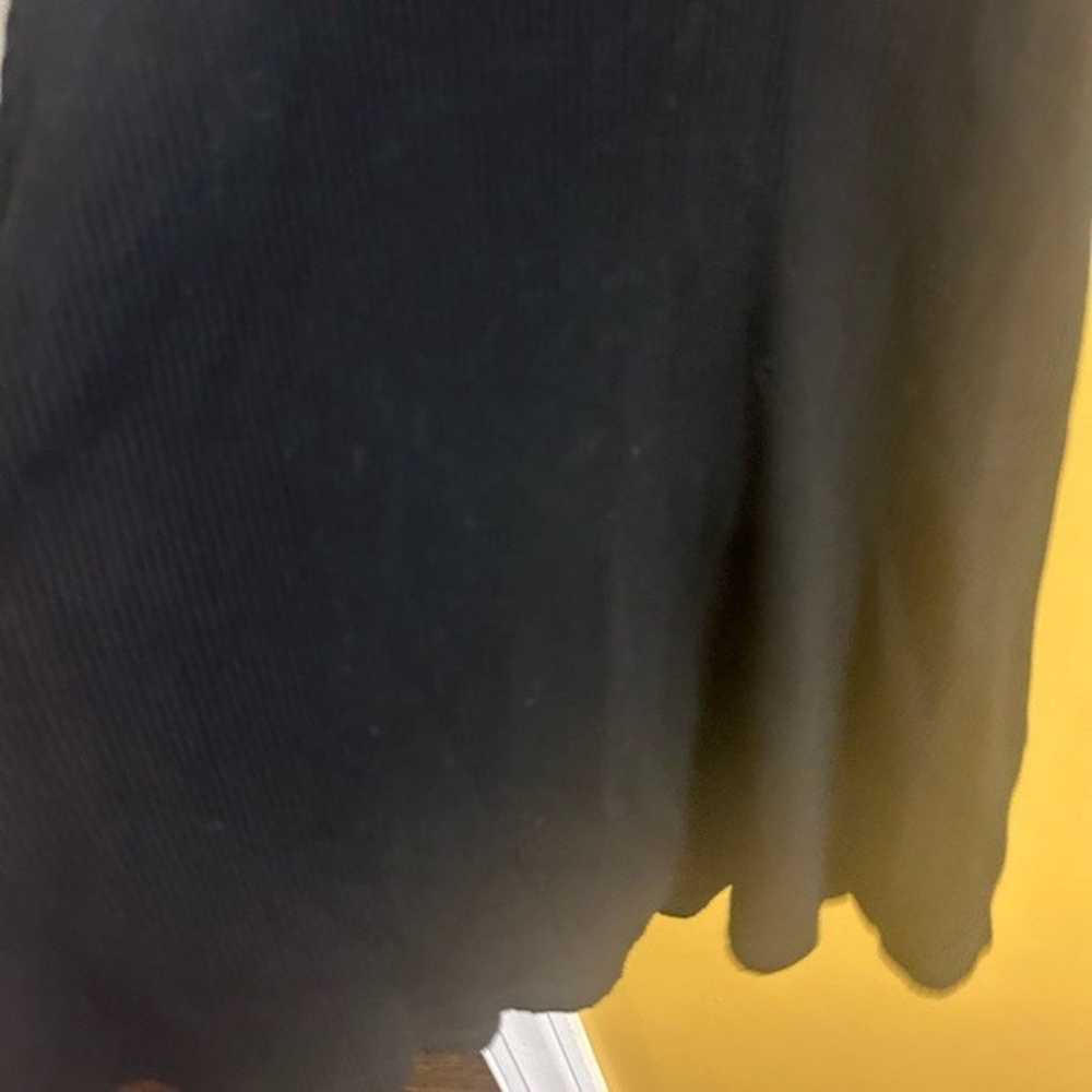 Reformation textured mock neck tencel black dress… - image 7