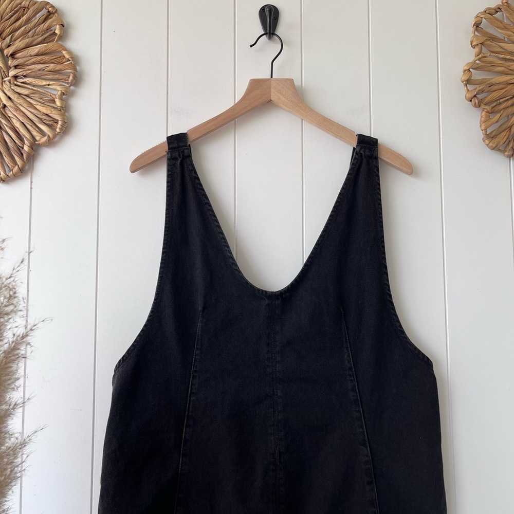 Free People jumpsuit black denim one piece romper… - image 6