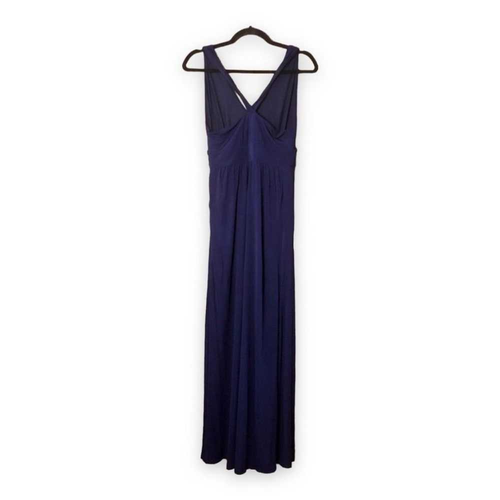 Anthropologie Maeve Yumi Maxi Dress Navy Blue V-N… - image 3