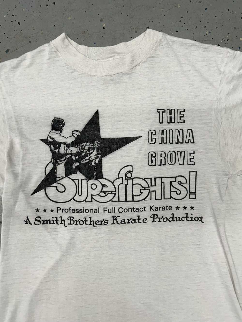 Hanes × Vintage VTG 80s China Grove SuperFights T… - image 2