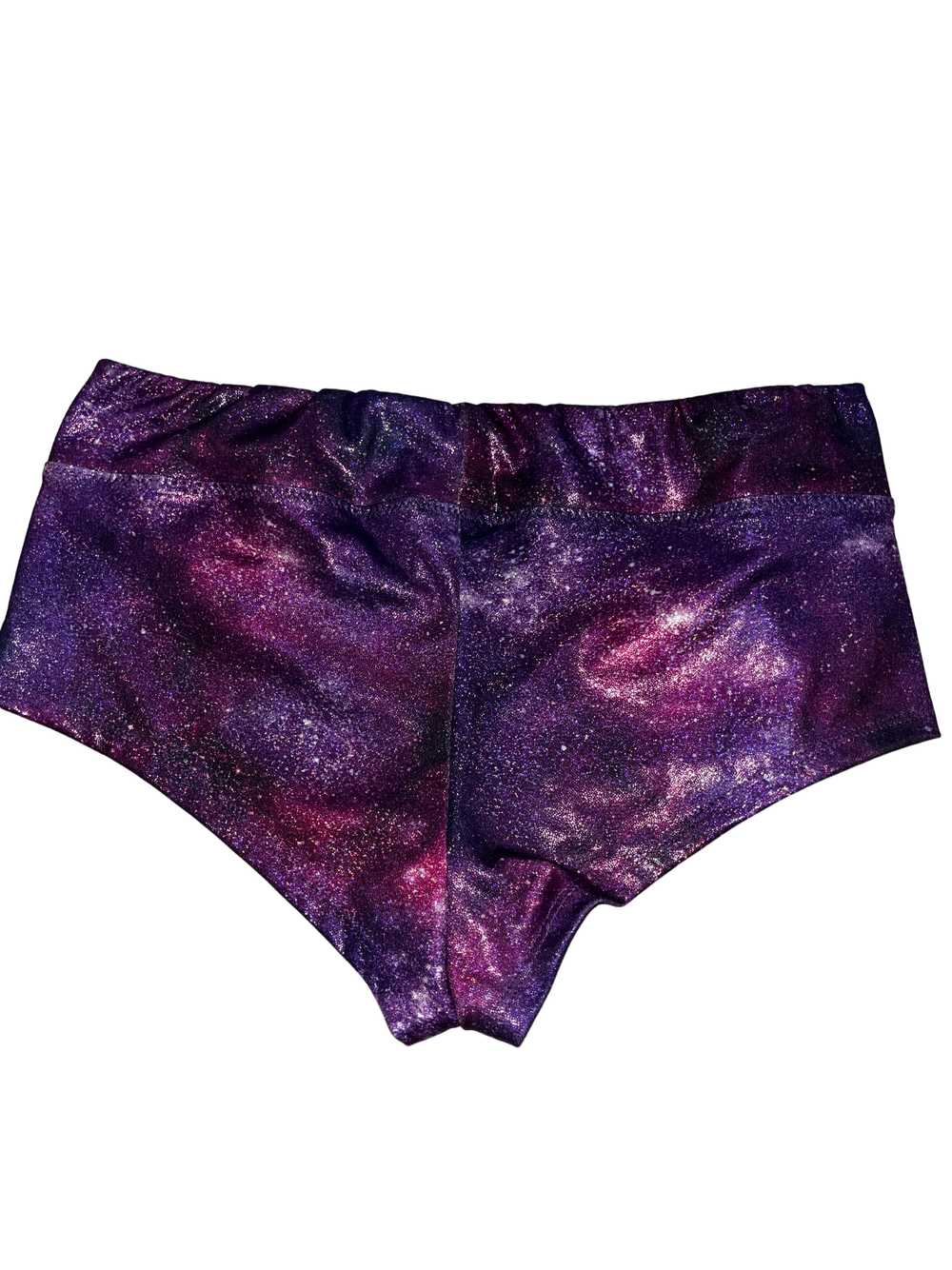 Raveival Purple galaxy cheeky shorts - image 4