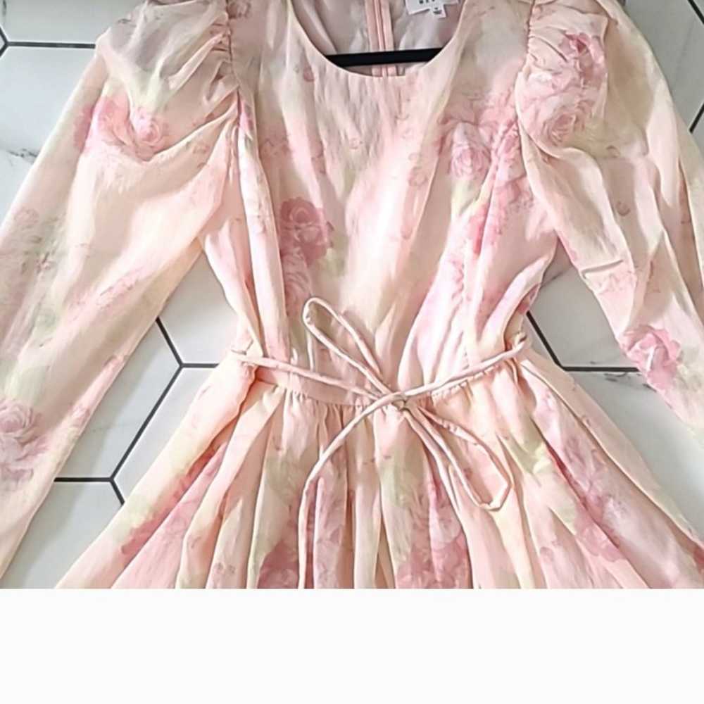 Stunning pink floral dress - image 2