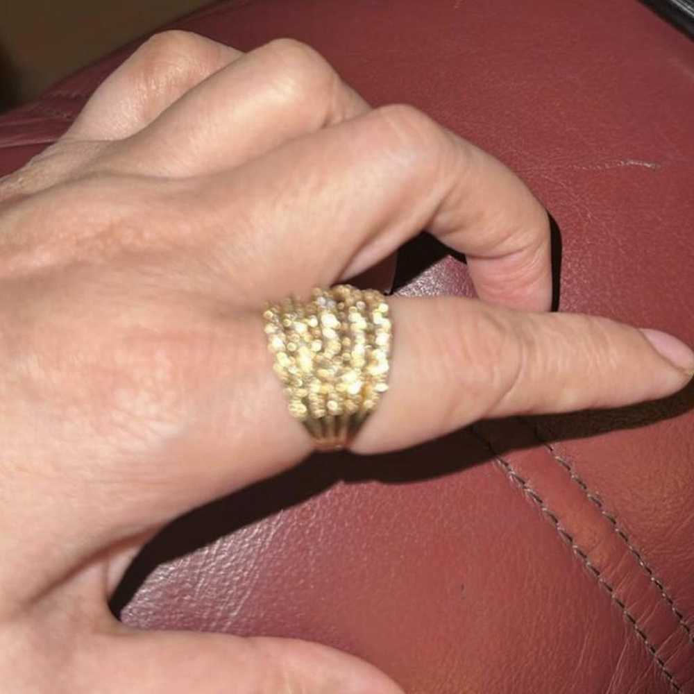 Non Signé / Unsigned Yellow gold ring - image 3