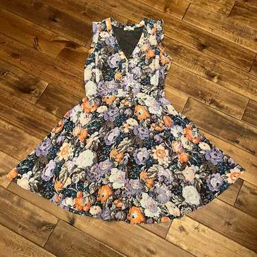 Rebecca Taylor floral silk dress size 4 - image 1