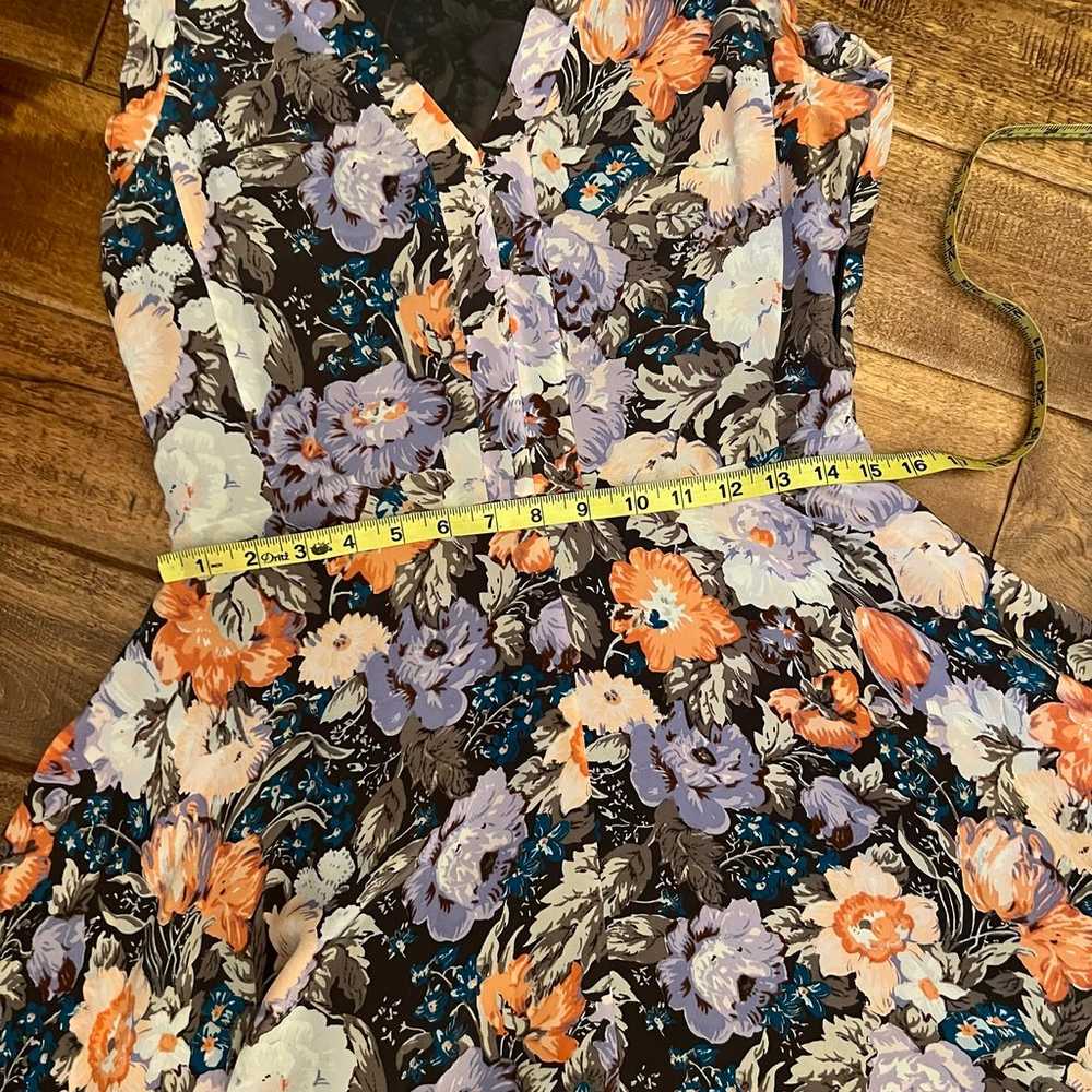 Rebecca Taylor floral silk dress size 4 - image 4