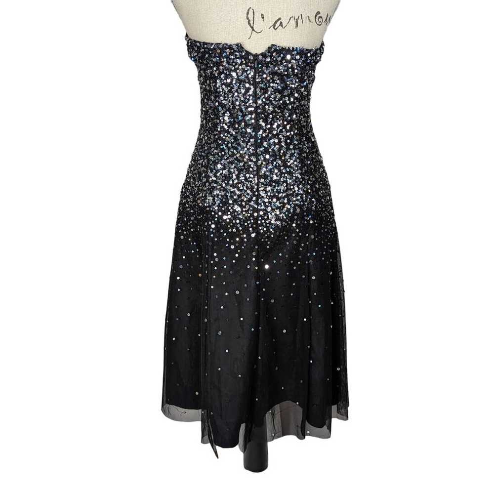 Scala Strapless Sequin Tulle Fit and Flare Cockta… - image 2