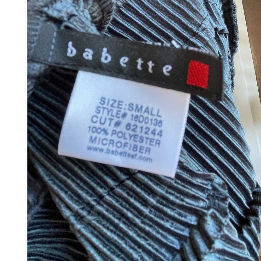 Babette Micro Pleated Knee Length Dress in Dark G… - image 5
