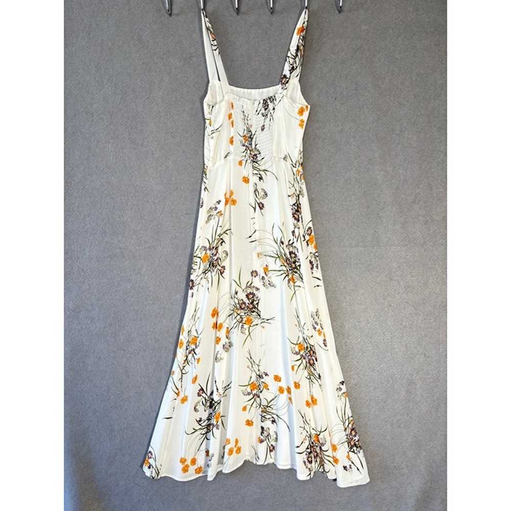 REFORMATION Nectarine Midi Dress Sundress White S… - image 6