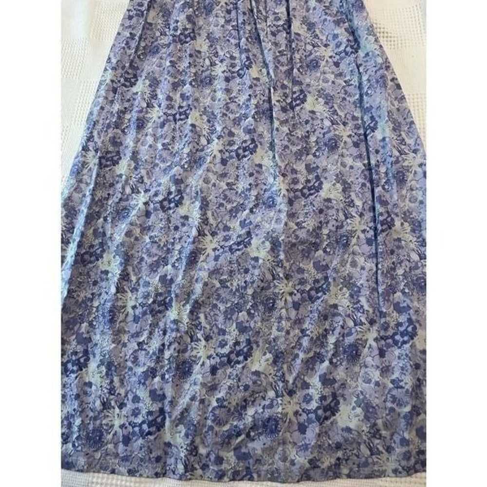 Vintage cottage-core April Cornell floral maxi dr… - image 10