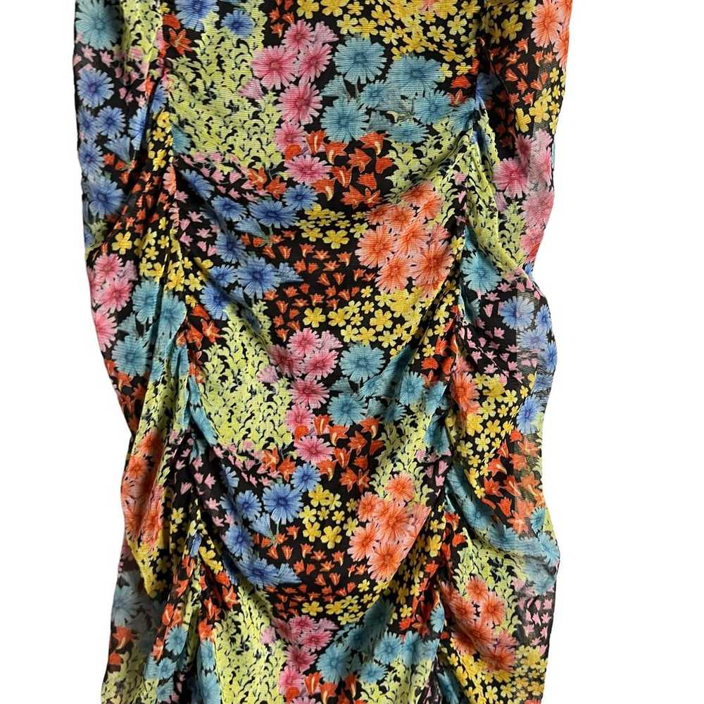 Saunders Collective Multicolor Floral Mesh Sleeve… - image 10