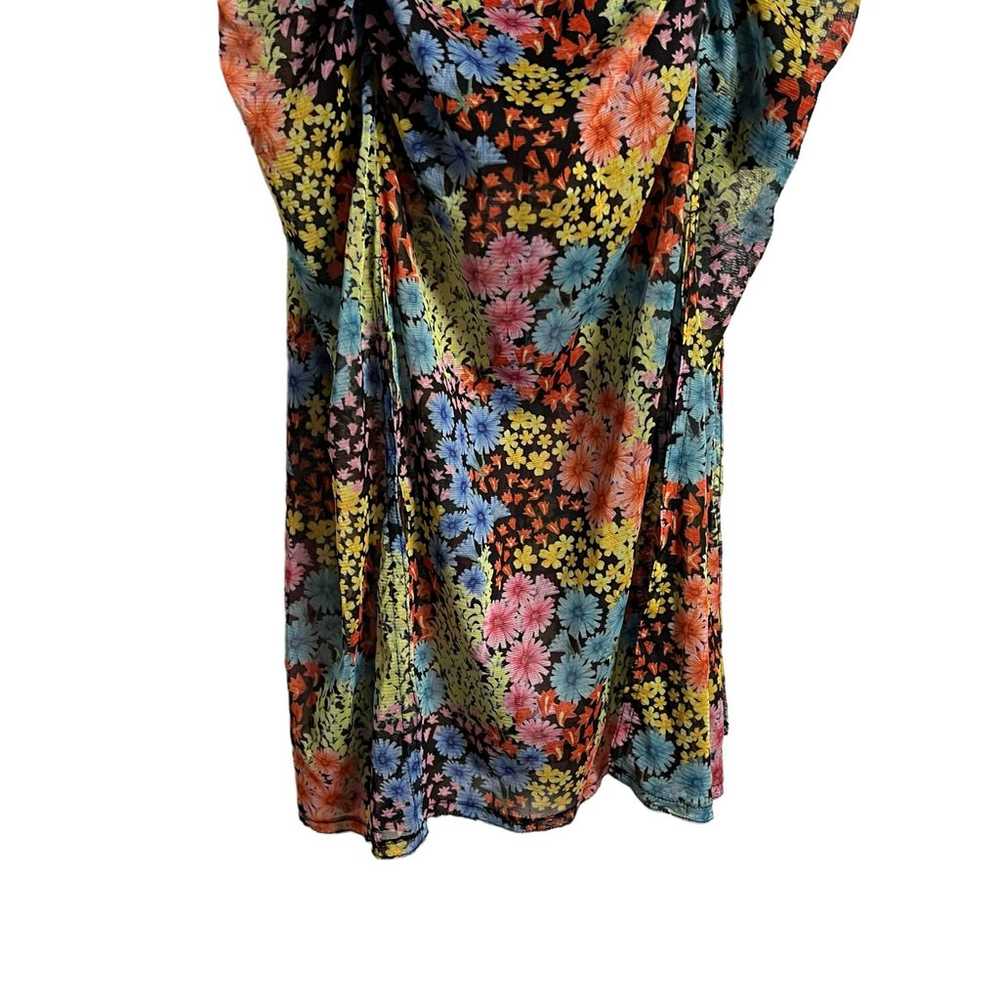 Saunders Collective Multicolor Floral Mesh Sleeve… - image 11