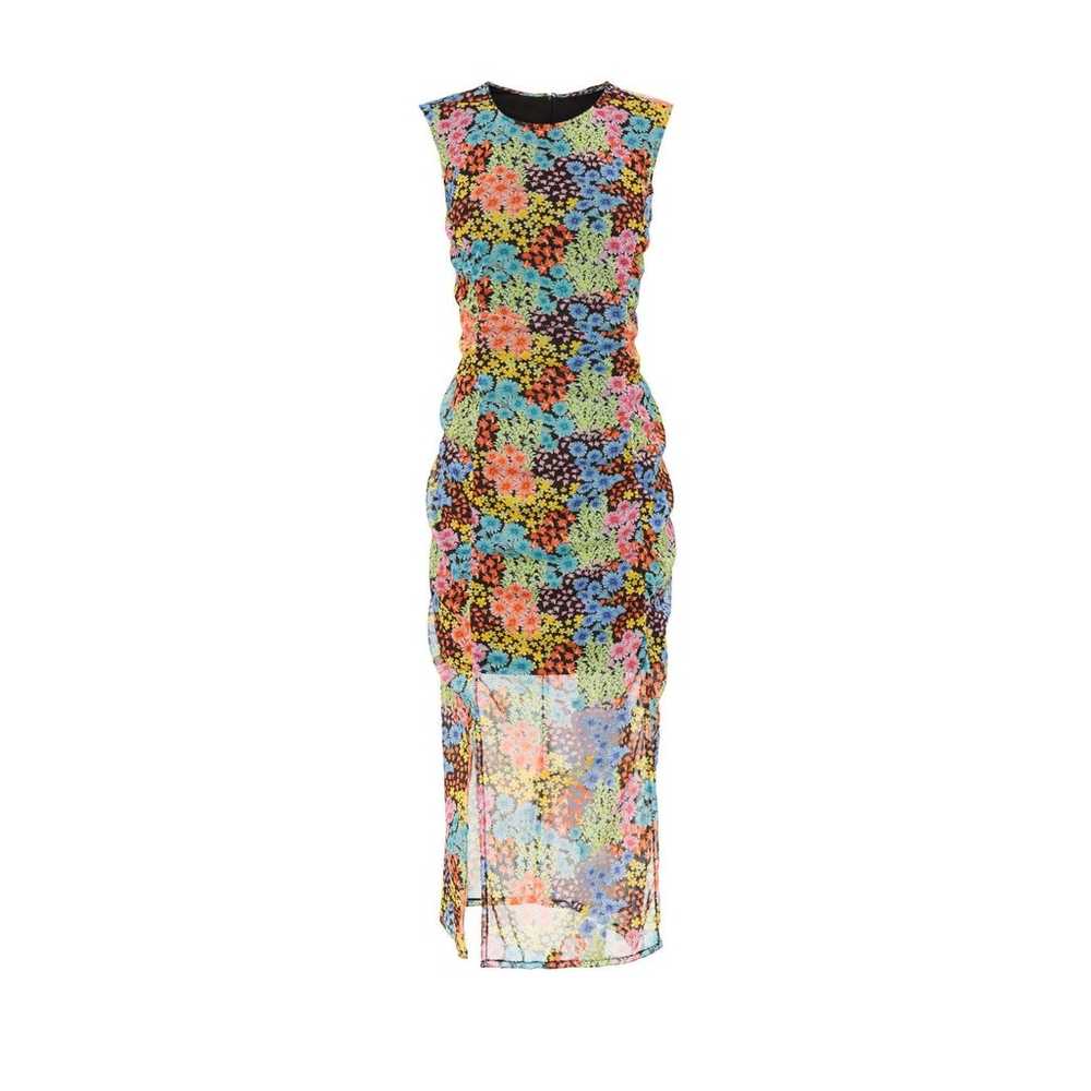 Saunders Collective Multicolor Floral Mesh Sleeve… - image 1