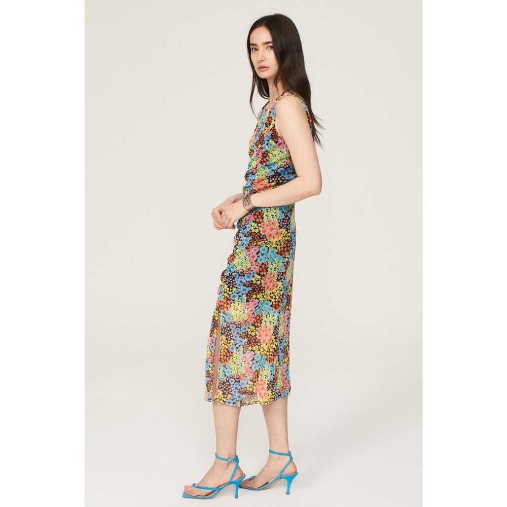 Saunders Collective Multicolor Floral Mesh Sleeve… - image 4