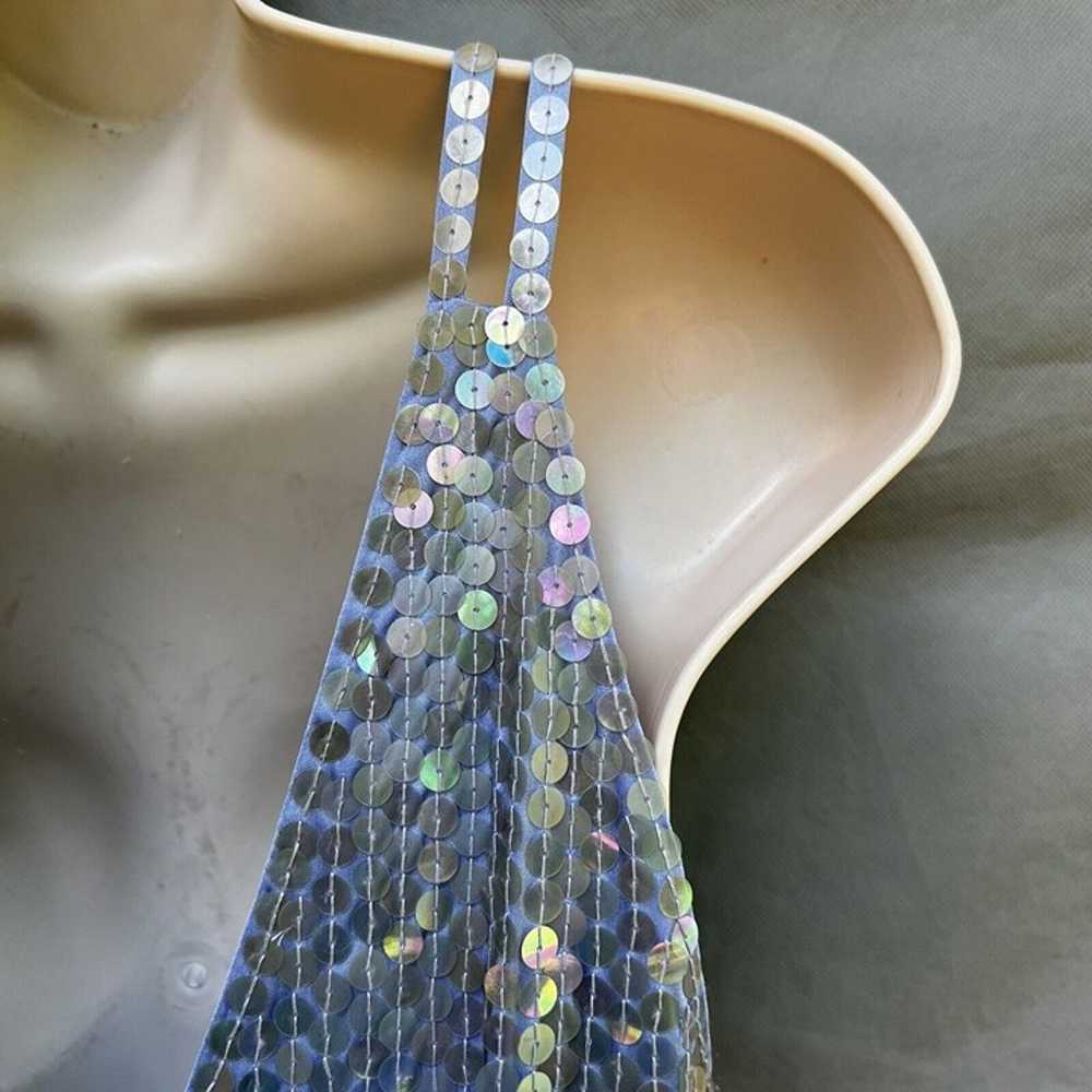 VTG Adrianna Papell Evening Size 10 Iridescent Me… - image 3