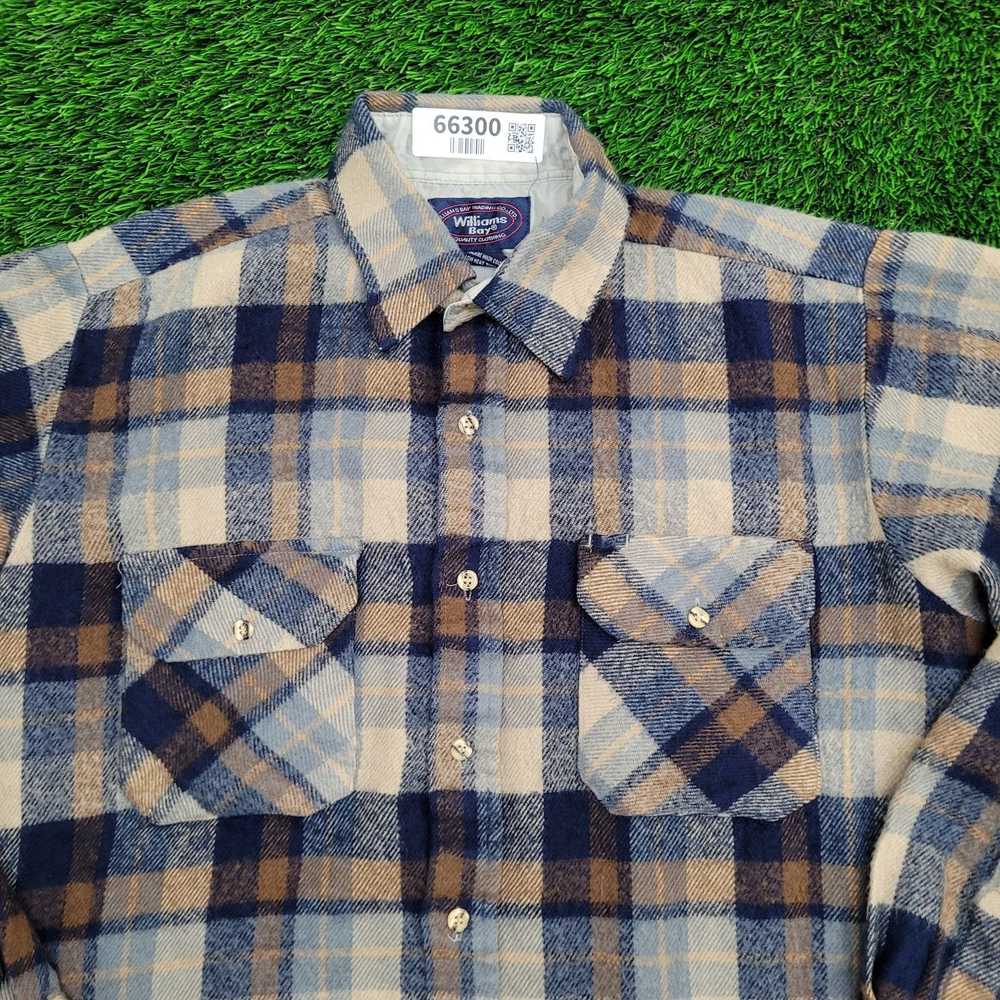 Vintage Vintage 90s Williams-Bay Plaid Shirt Larg… - image 9