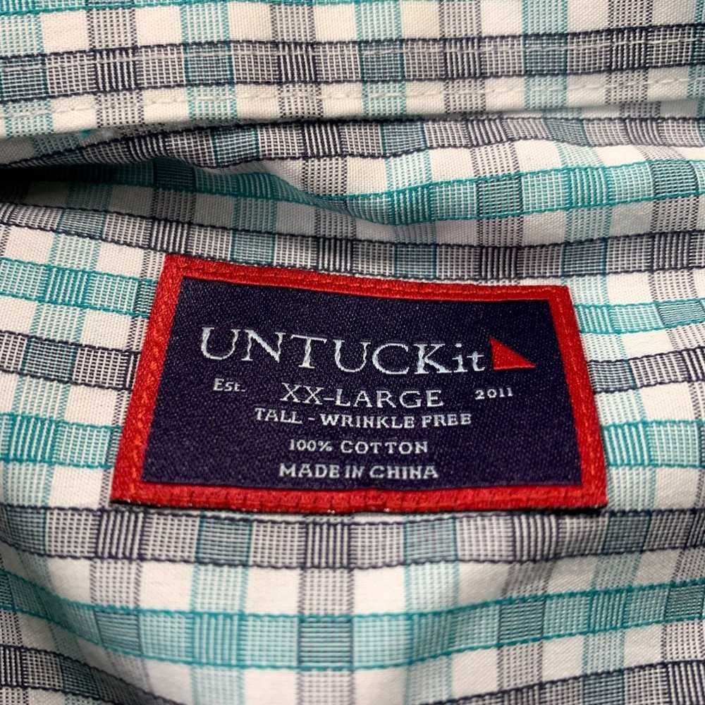 UNTUCKit UNTUCKit Shirt Mens 2XLT Button Up Plaid… - image 3