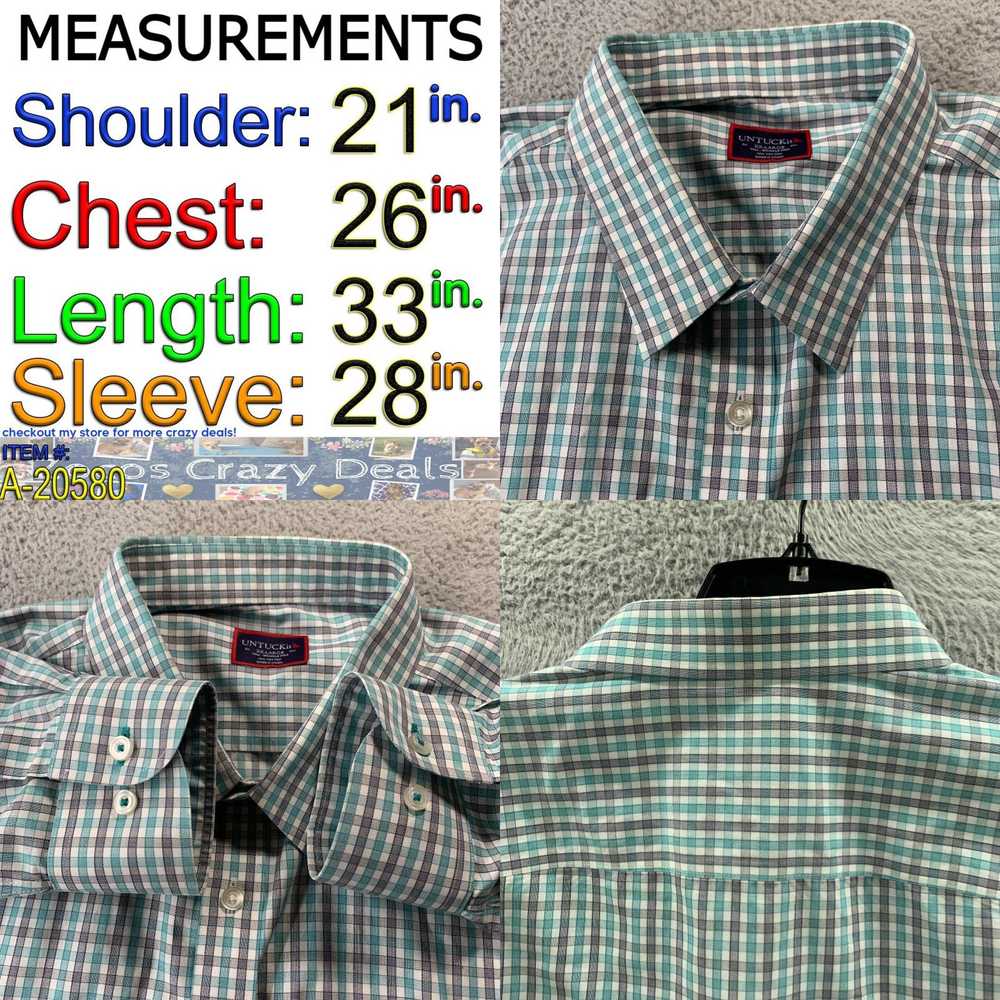 UNTUCKit UNTUCKit Shirt Mens 2XLT Button Up Plaid… - image 4