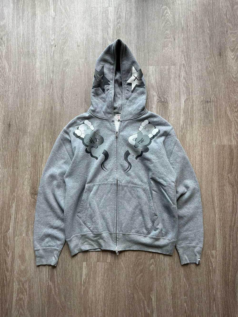 Bape × Kaws Bape x Kaws Full Zip Hoodie - image 1