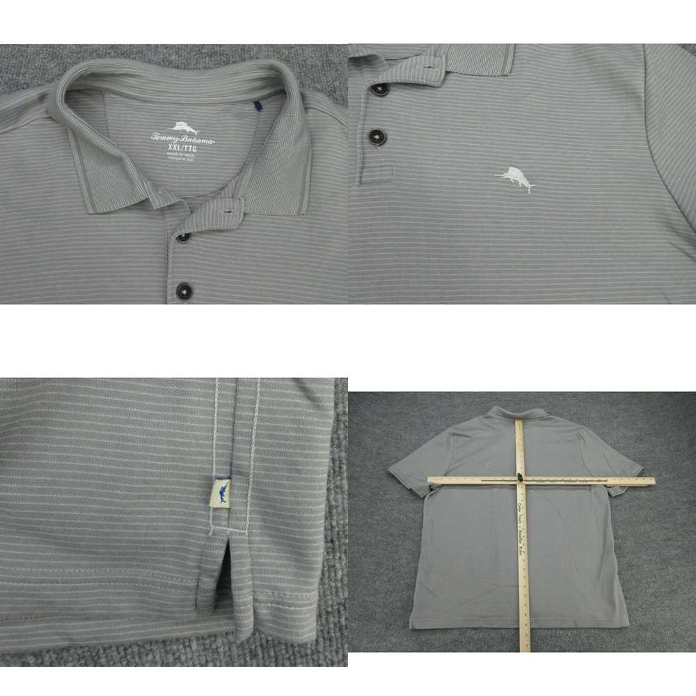 Tommy Bahama Tommy Bahama Polo Shirt Mens 2XL Gra… - image 4