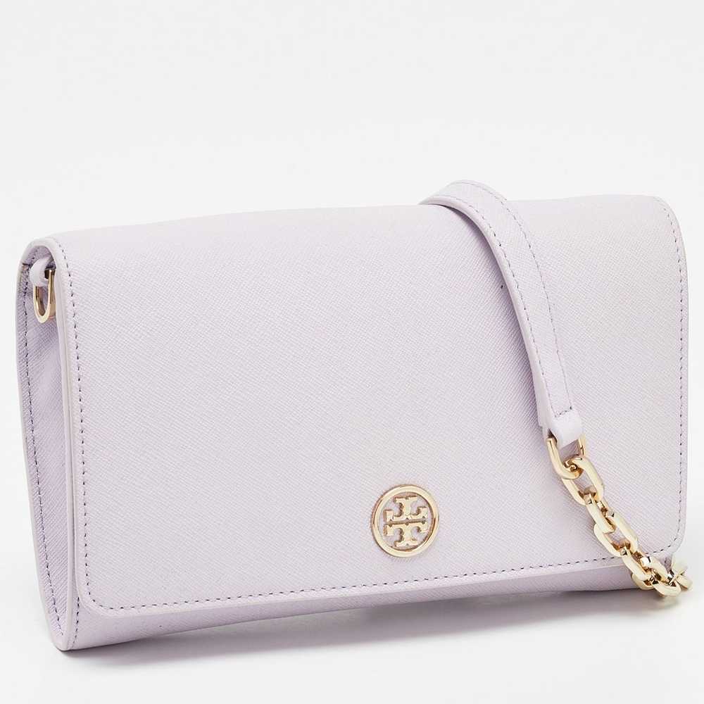 Tory Burch TORY BURCH Lavender Leather Robinson C… - image 3