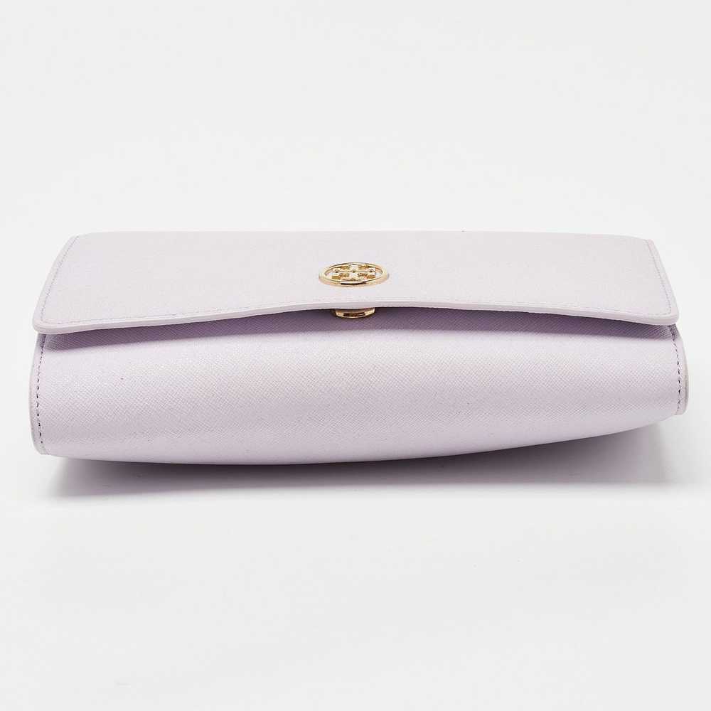 Tory Burch TORY BURCH Lavender Leather Robinson C… - image 6