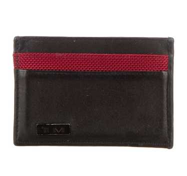 Tumi Tumi slim card wallet black&red logo - image 1