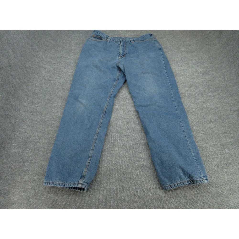 Vintage Guide Gear Jeans Mens 38x32 Blue Fleece L… - image 1
