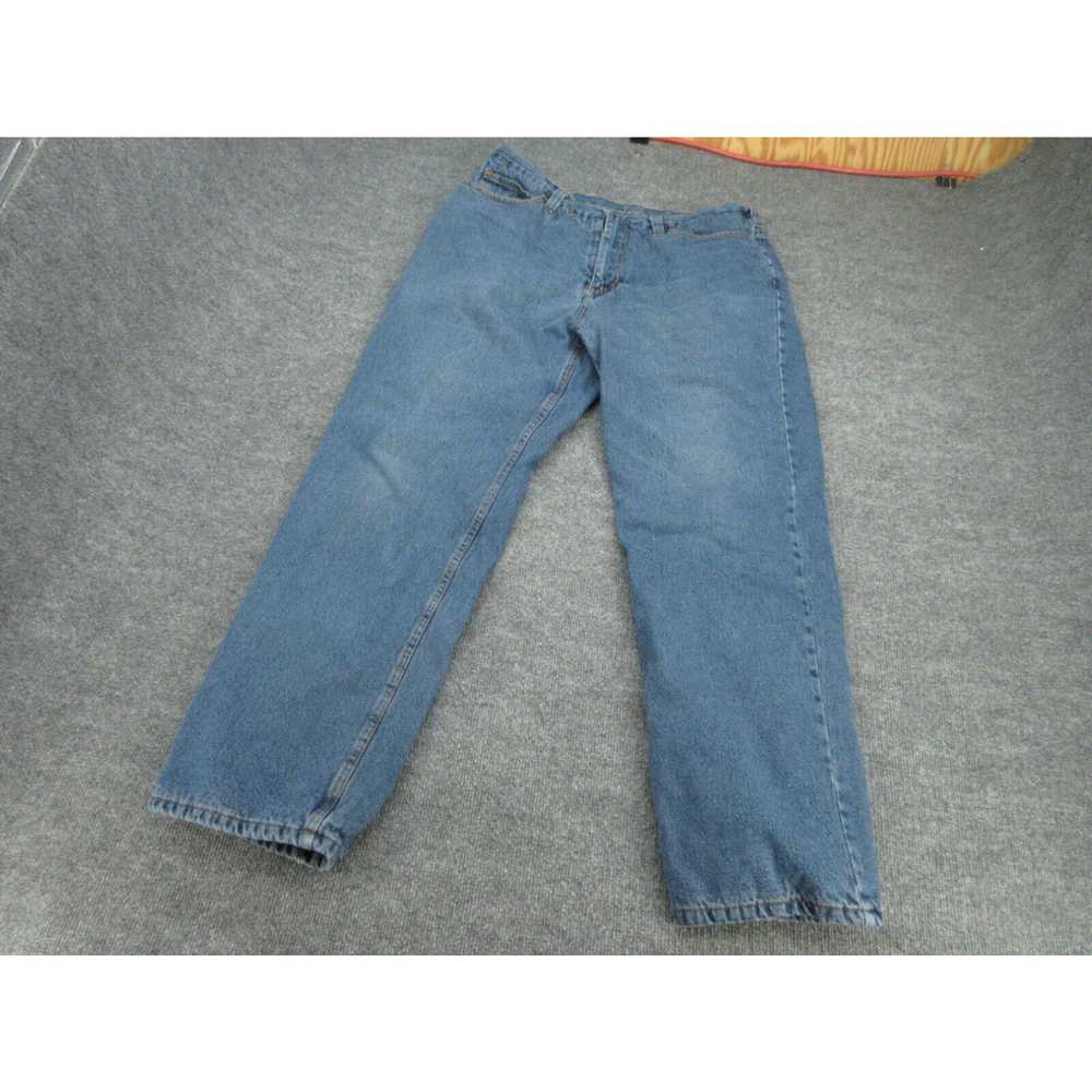 Vintage Guide Gear Jeans Mens 38x32 Blue Fleece L… - image 2