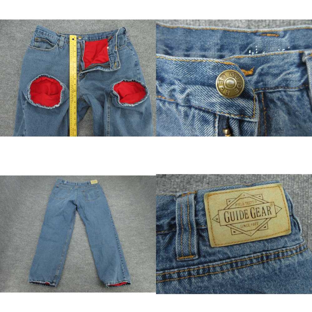 Vintage Guide Gear Jeans Mens 38x32 Blue Fleece L… - image 4