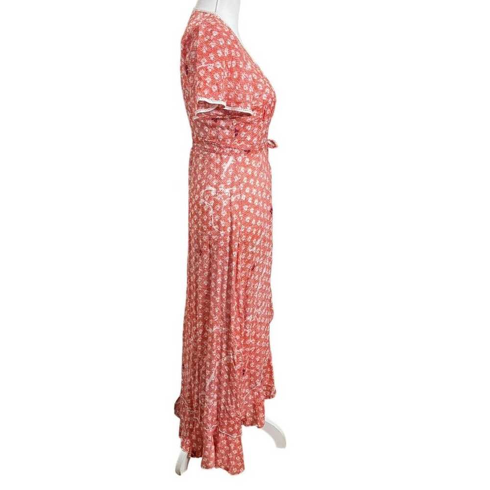 Poupette St Barth Joe Long Wrap Dress Maxi Ruffle… - image 4