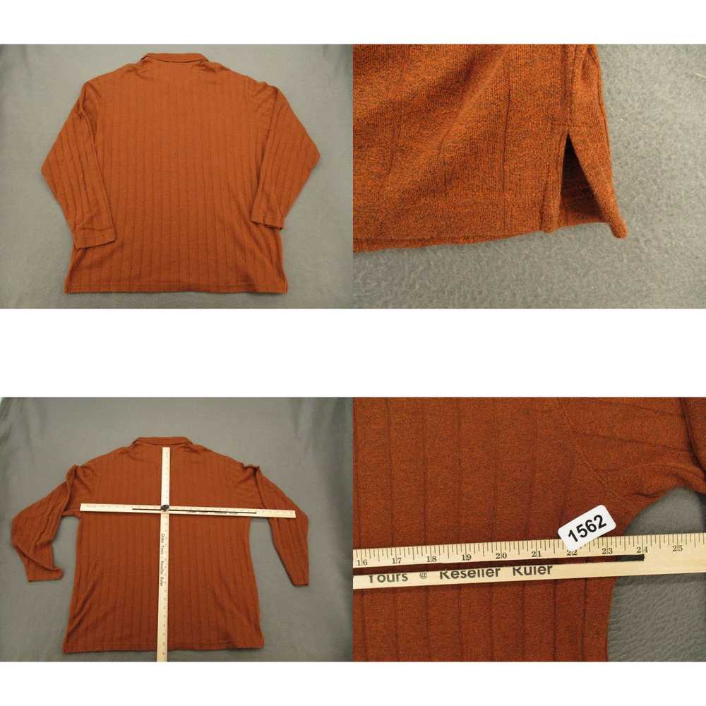 Vintage Axist Polo Shirt Mens XL Brown Striped Lo… - image 4