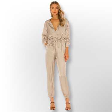 ATM New Micro Twill Jogger Jumpsuit In Willow Bark - image 1