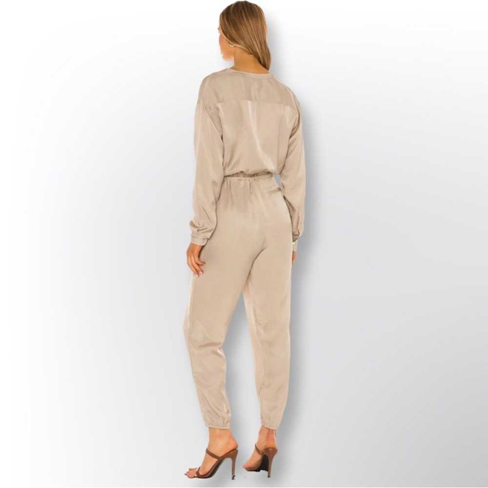 ATM New Micro Twill Jogger Jumpsuit In Willow Bark - image 2
