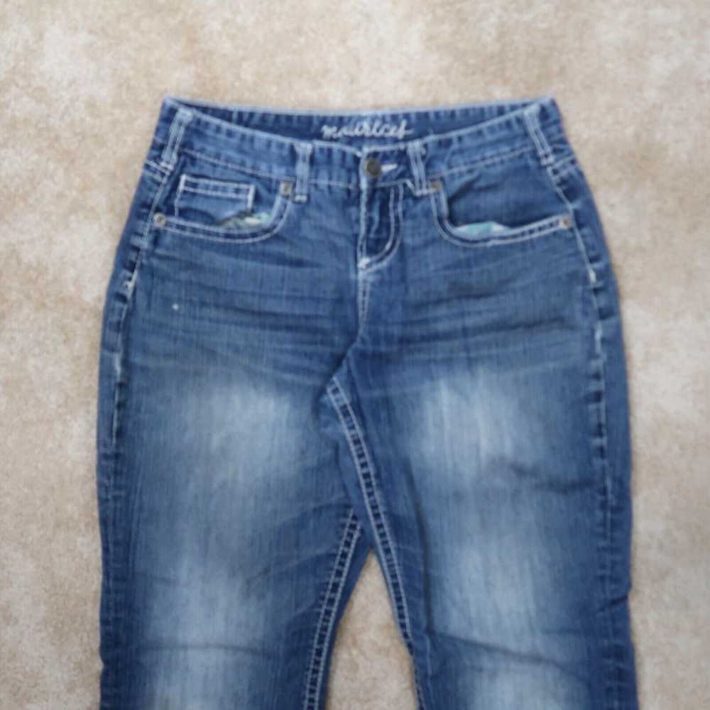Vintage Maurices Bootcut Jeans Women's 3/4 Blue D… - image 3